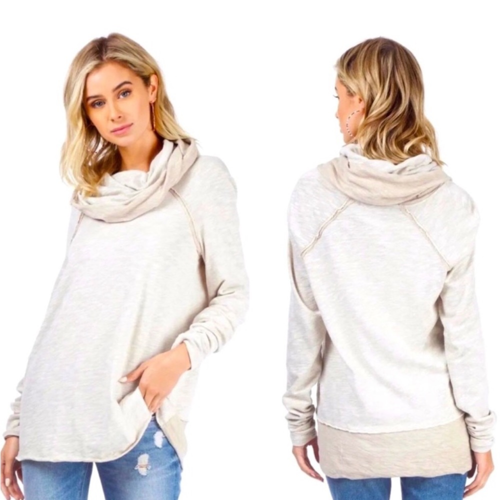 Free People Beach Cocoon Cowl Neck Pullover - Picture 3 of 11